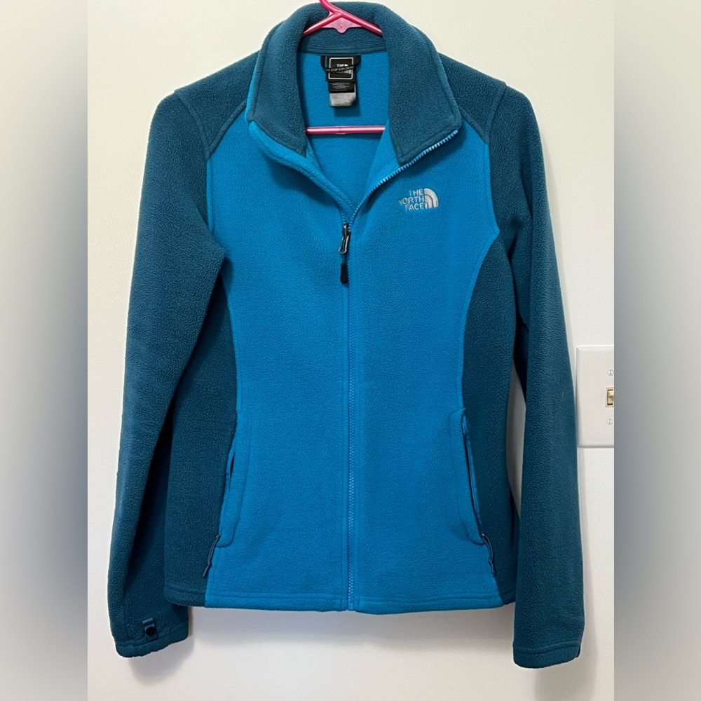 Teal North face, size small